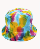 Grooveman Music Hats L/XL / Pink/Blue/Yellow Tie-Dye Bucket Fitted Hat