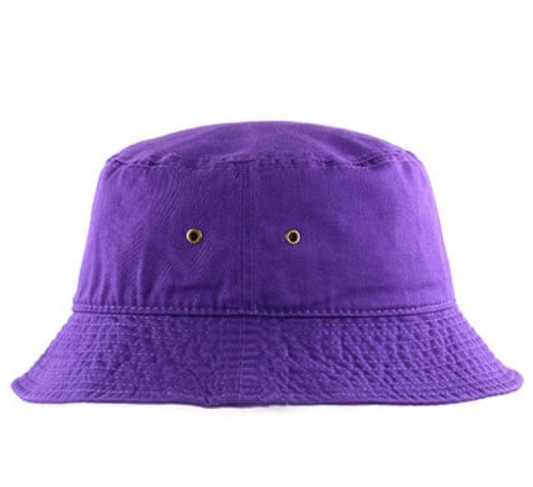 Grooveman Music Hats L/XL / Purple Solid Bucket Fitted Hat
