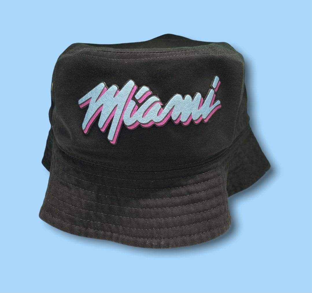 Grooveman Music Hats Miami Metallic Bucket Fitted Hat