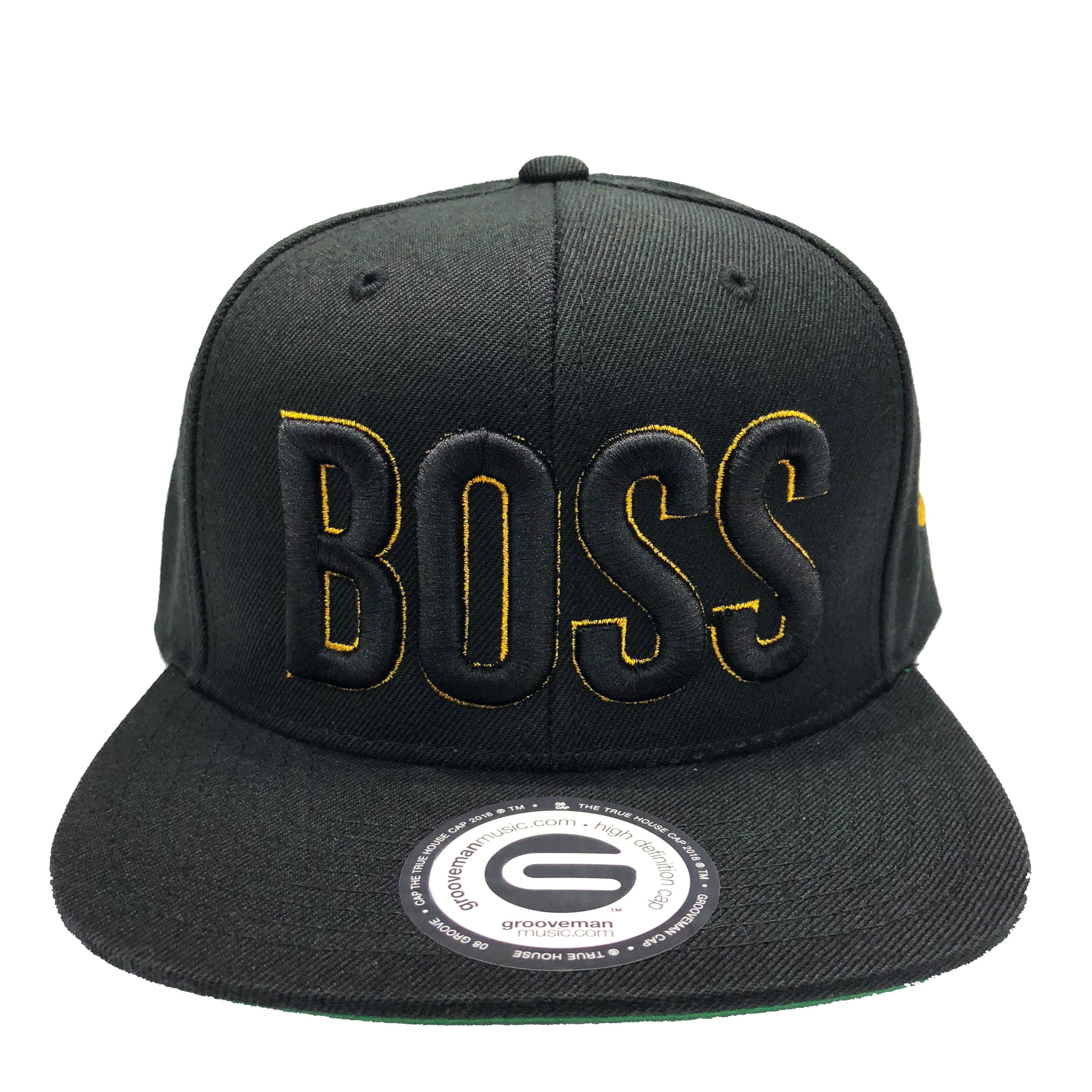 Grooveman Music Hats One Size / Black Boss 3D Snapback