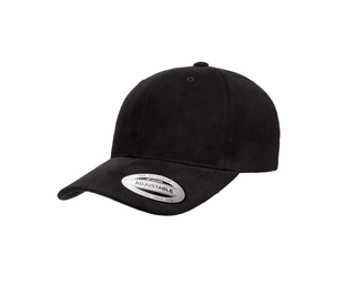 Grooveman Music Hats One Size / Black Brushed Cotton Twill Mid Profile Cap