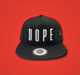 Grooveman Music Hats One Size / Black Dope Black White Snapback