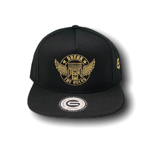 Grooveman Music Hats One Size / Black/Gold Break The Rules Cap