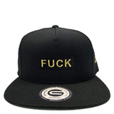 Grooveman Music Hats One Size / Black Gold F**K Snapback Cap