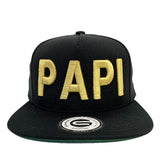 Grooveman Music Hats One Size / Black Gold Papi Snapback Hat