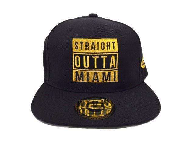 Grooveman Music Hats One Size / Black Gold Straight Outta Miami Snapback