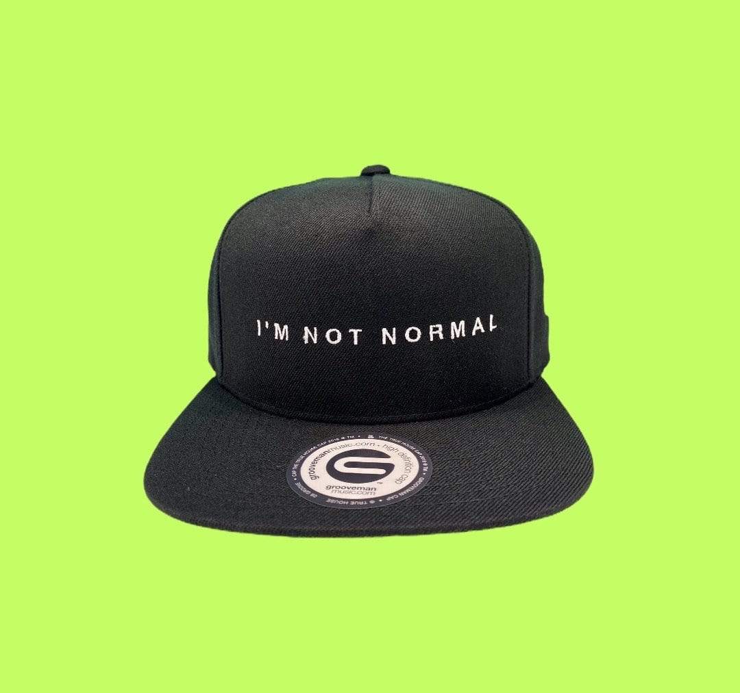 Grooveman Music Hats One Size / Black I'm not normal Black Snapback Hat