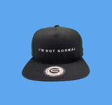 Grooveman Music Hats One Size / Black I'm not normal Black Snapback Hat