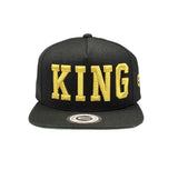 Grooveman Music Hats One Size / Black King 3D Snapback Hat