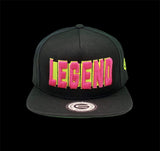 Grooveman Music Hats One Size / Black Legend Black Snapback Hat