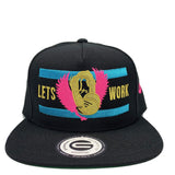 Grooveman Music Hats One Size / Black Lets Work Black Snapback Hat