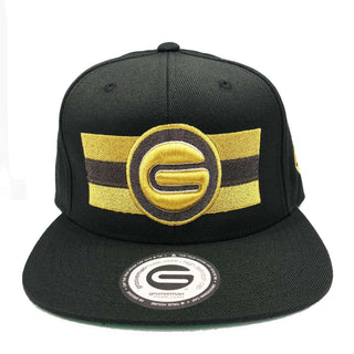 Grooveman Music Hats One Size / Black Metallic Grey Grooveman Logo Snapback Cap