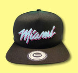 Grooveman Music Hats One Size / Black Miami Metallic Snapback Black Hat