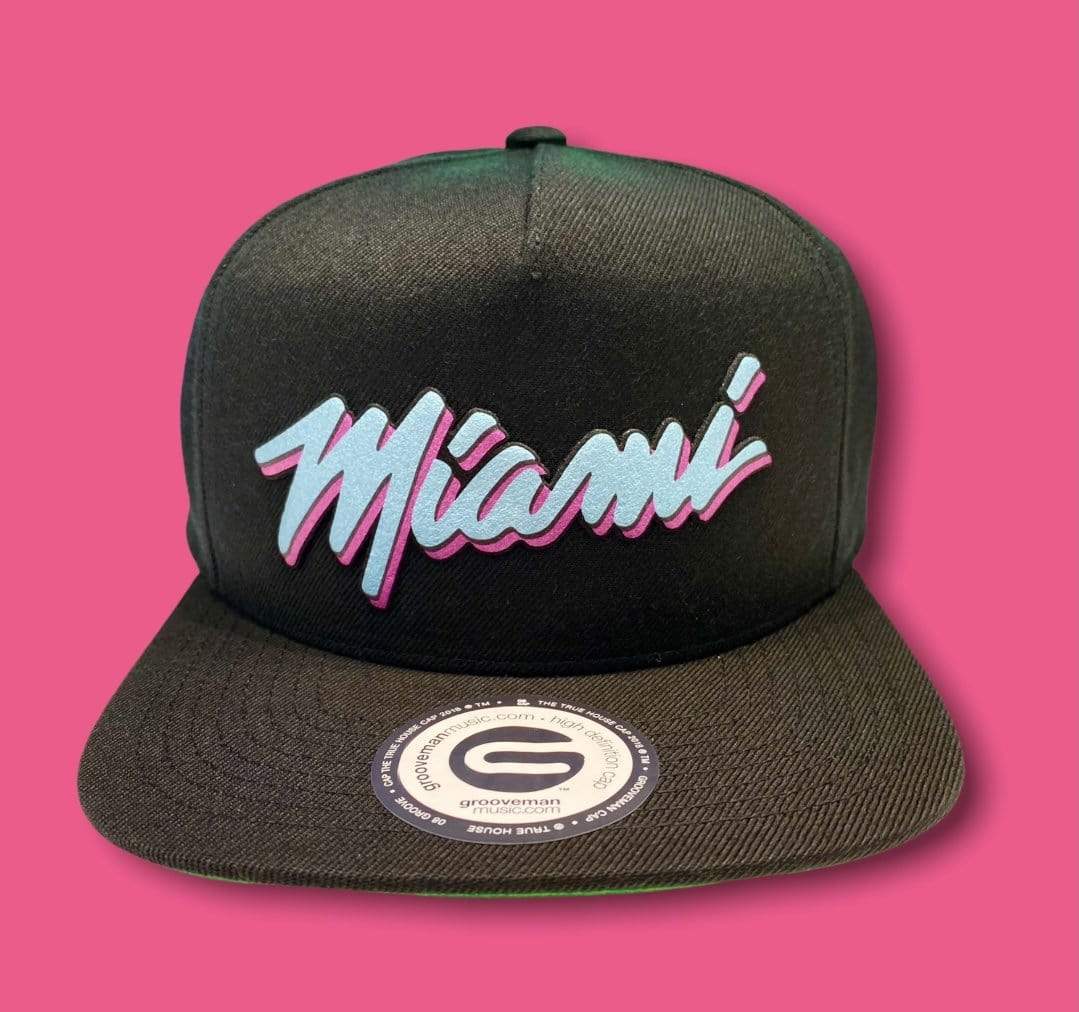 Grooveman Music Hats One Size / Black Miami Metallic Snapback Black Hat