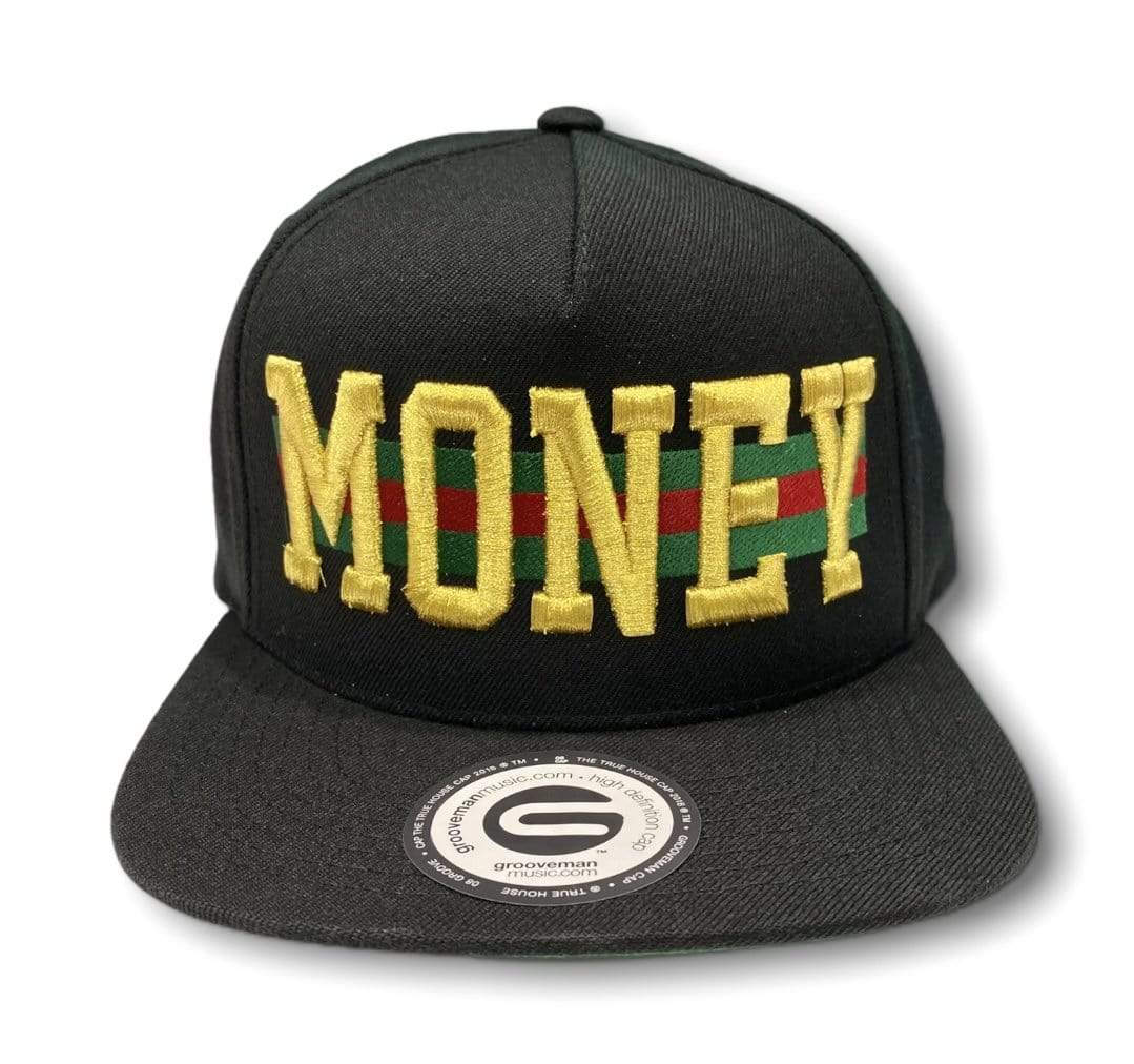 Grooveman Music Hats One Size / Black Money Flag Snapback