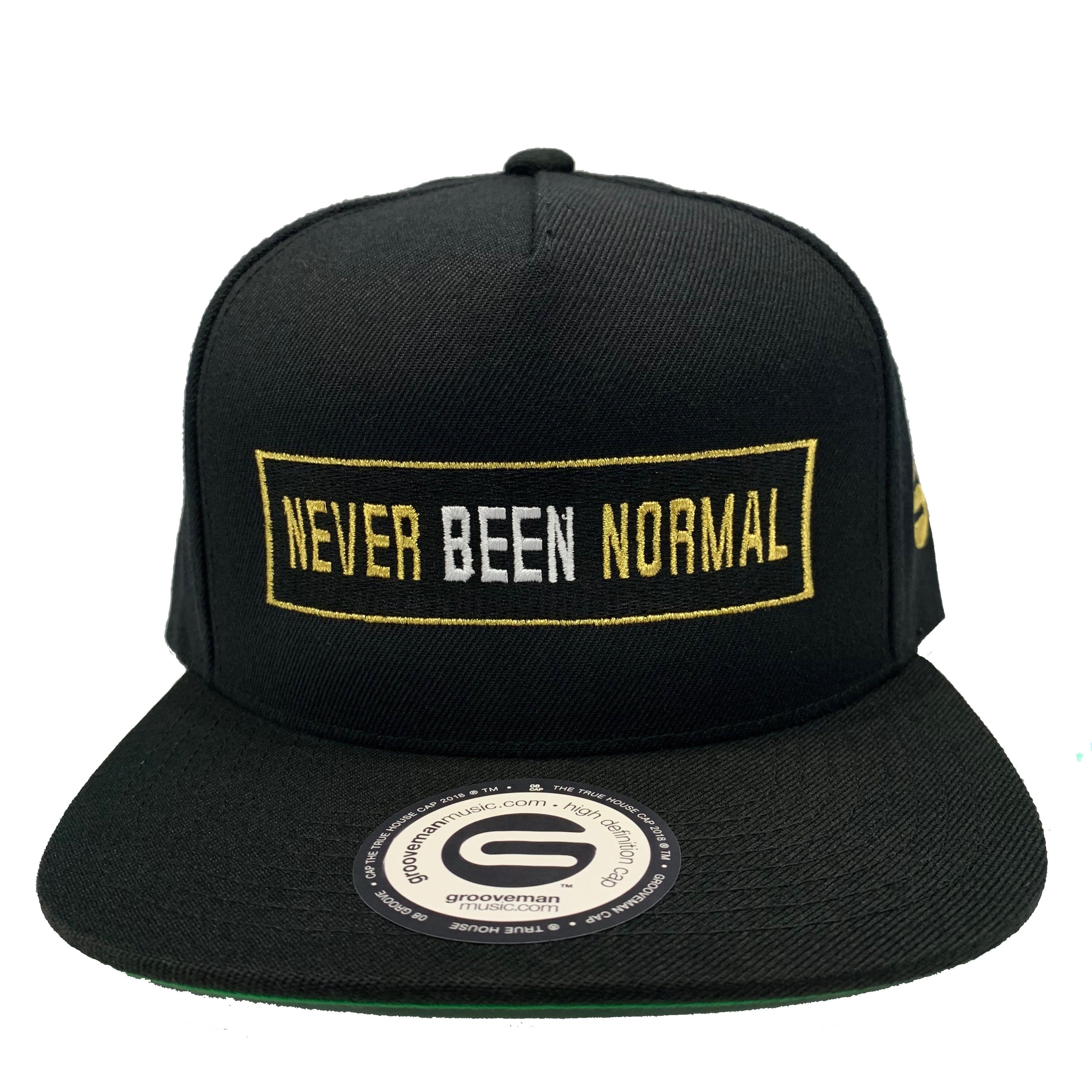 Grooveman Music Hats One Size / Black Never Been Normal Black Snapback Hat