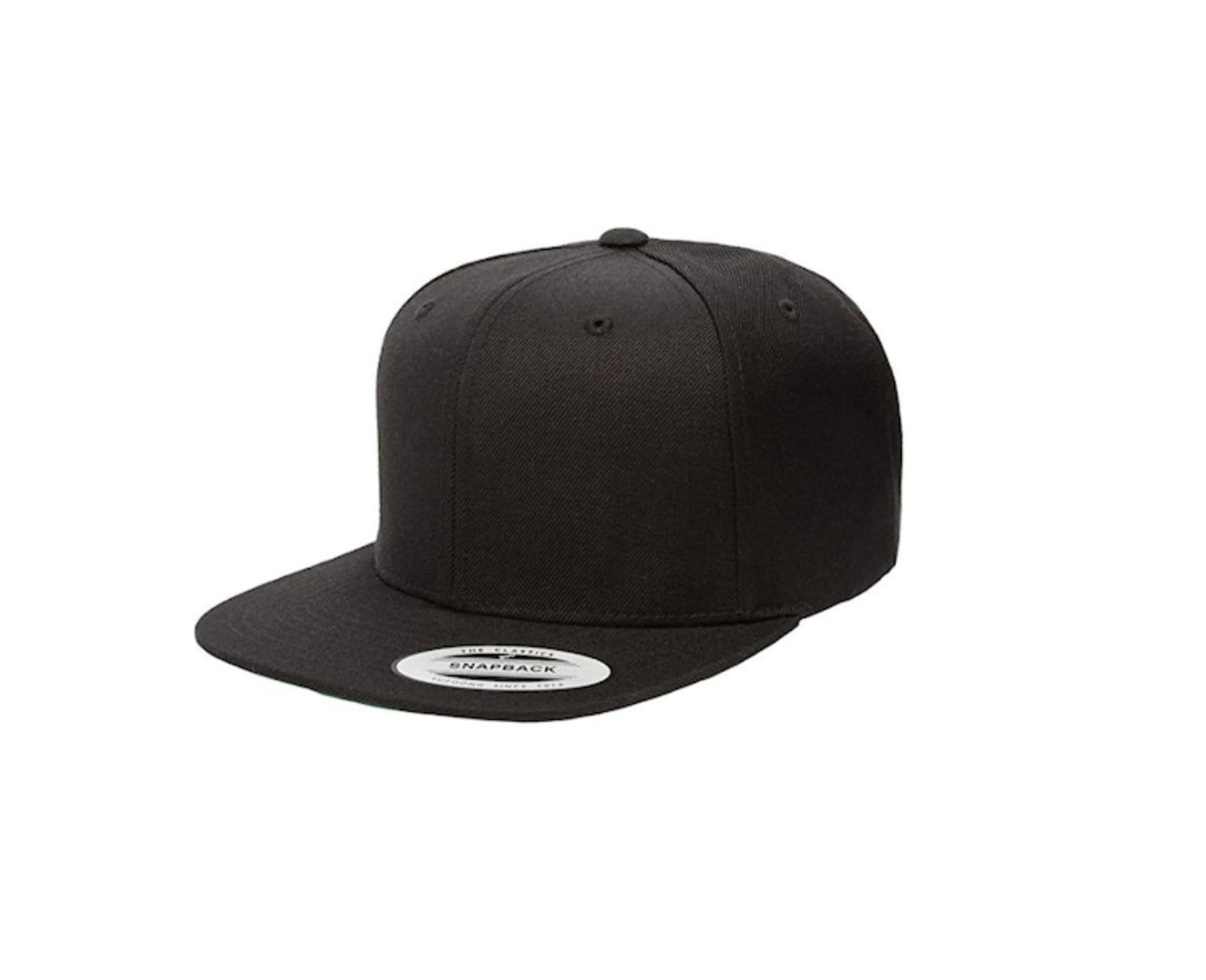 Grooveman Music Hats One Size / Black Premium 6-Panel Snapback Cap