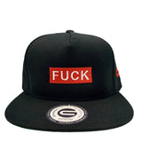 Grooveman Music Hats One Size / Black Red F**K Snapback Cap