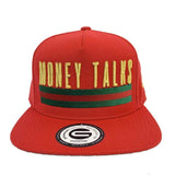 Grooveman Music Hats One Size / Black Red Money Talks Snapback Hat