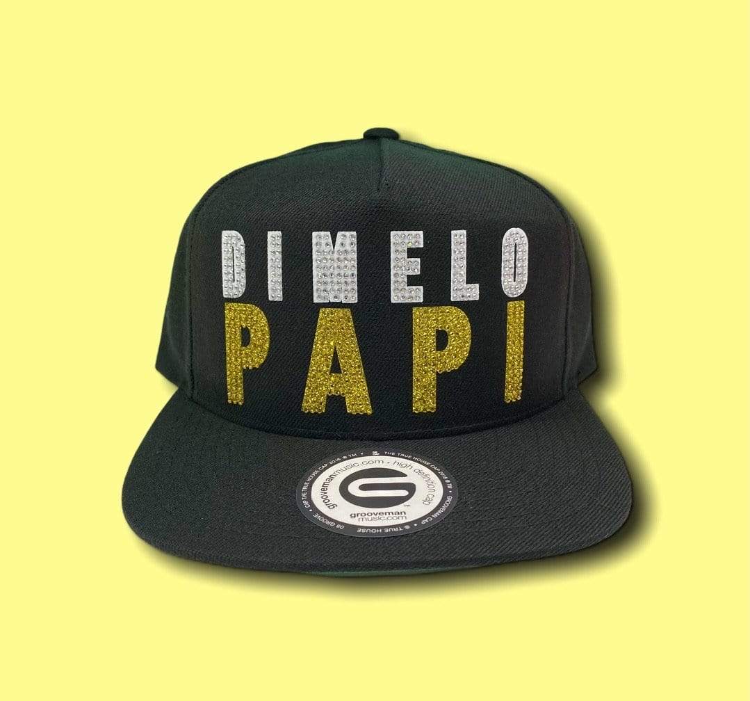 Grooveman Music Hats One Size / Black Rhinestone Snapback Hat | Dimelo Papi
