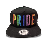 Grooveman Music Hats One Size / Black Rhinestone Snapback Hat | Pride