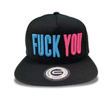 Grooveman Music Hats One Size / Blue Pink Fuck You Snapback