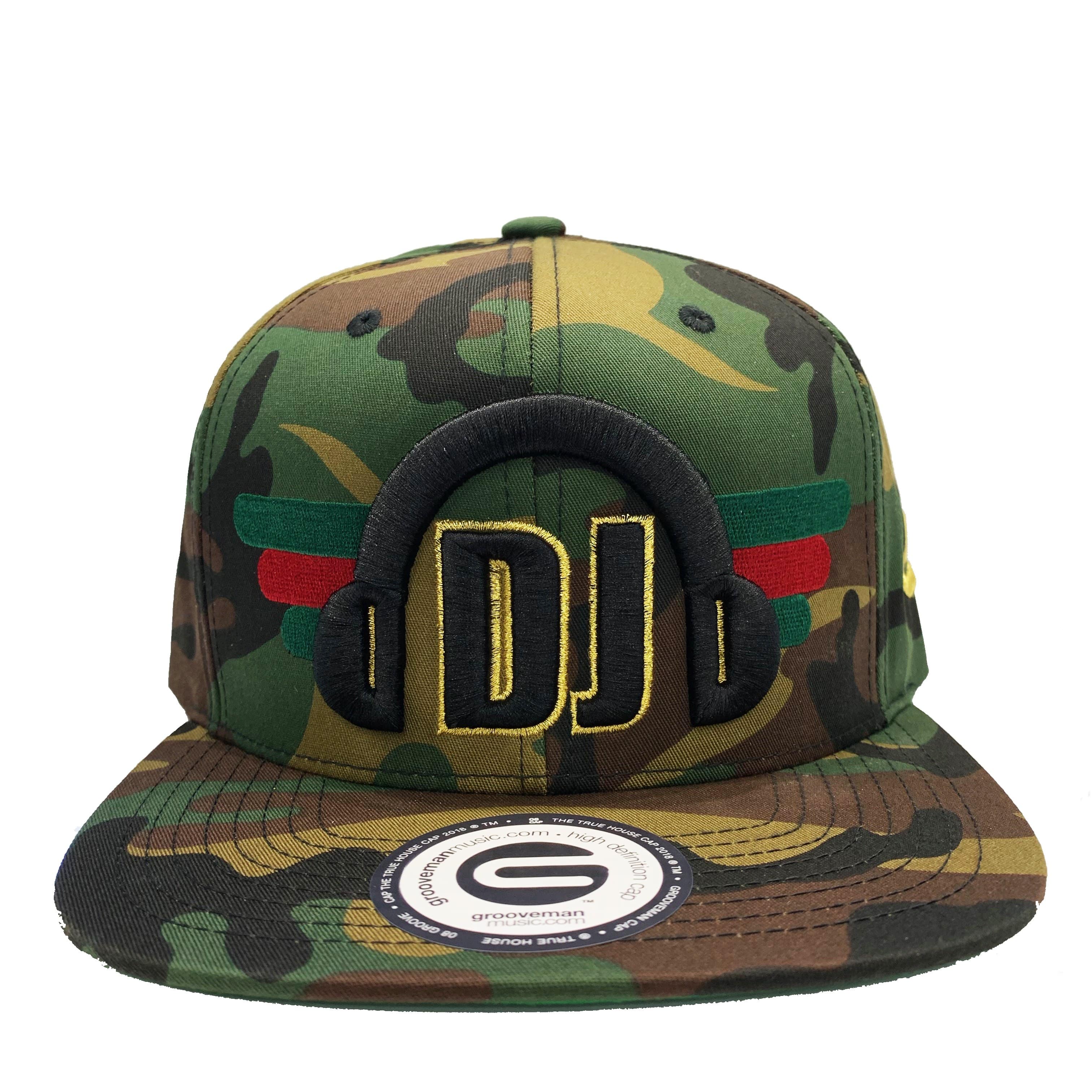 Grooveman Music Hats One Size / Camo DJ Headphone Snapback