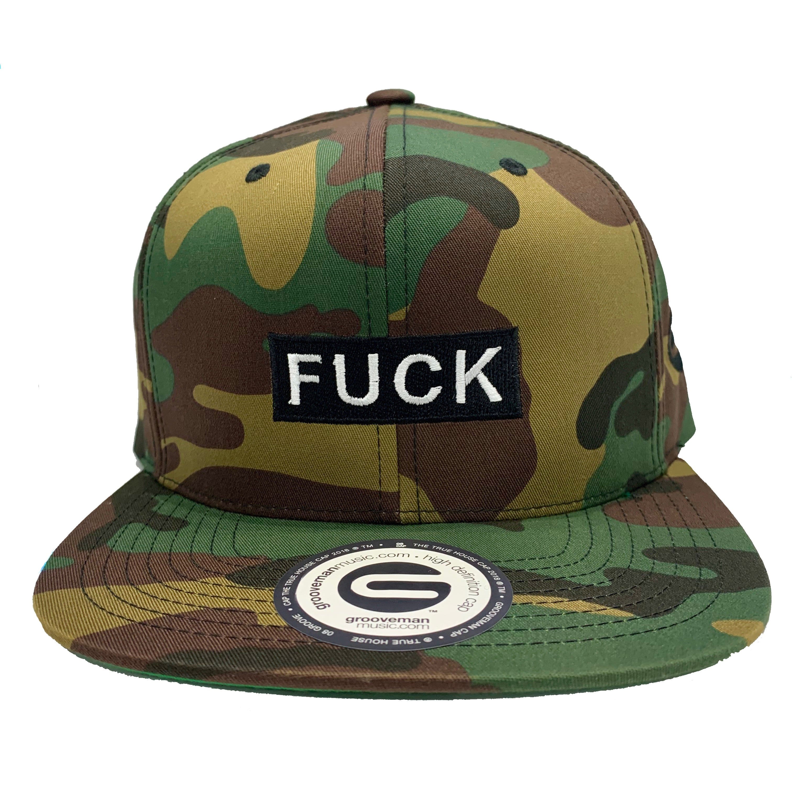 Grooveman Music Hats One Size / Camo F**K Snapback Cap