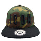 Grooveman Music Hats One Size / Camo Icon Snapback Hat