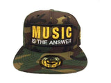 Grooveman Music Hats One Size / Camo Music is the Answer Broader Snapback