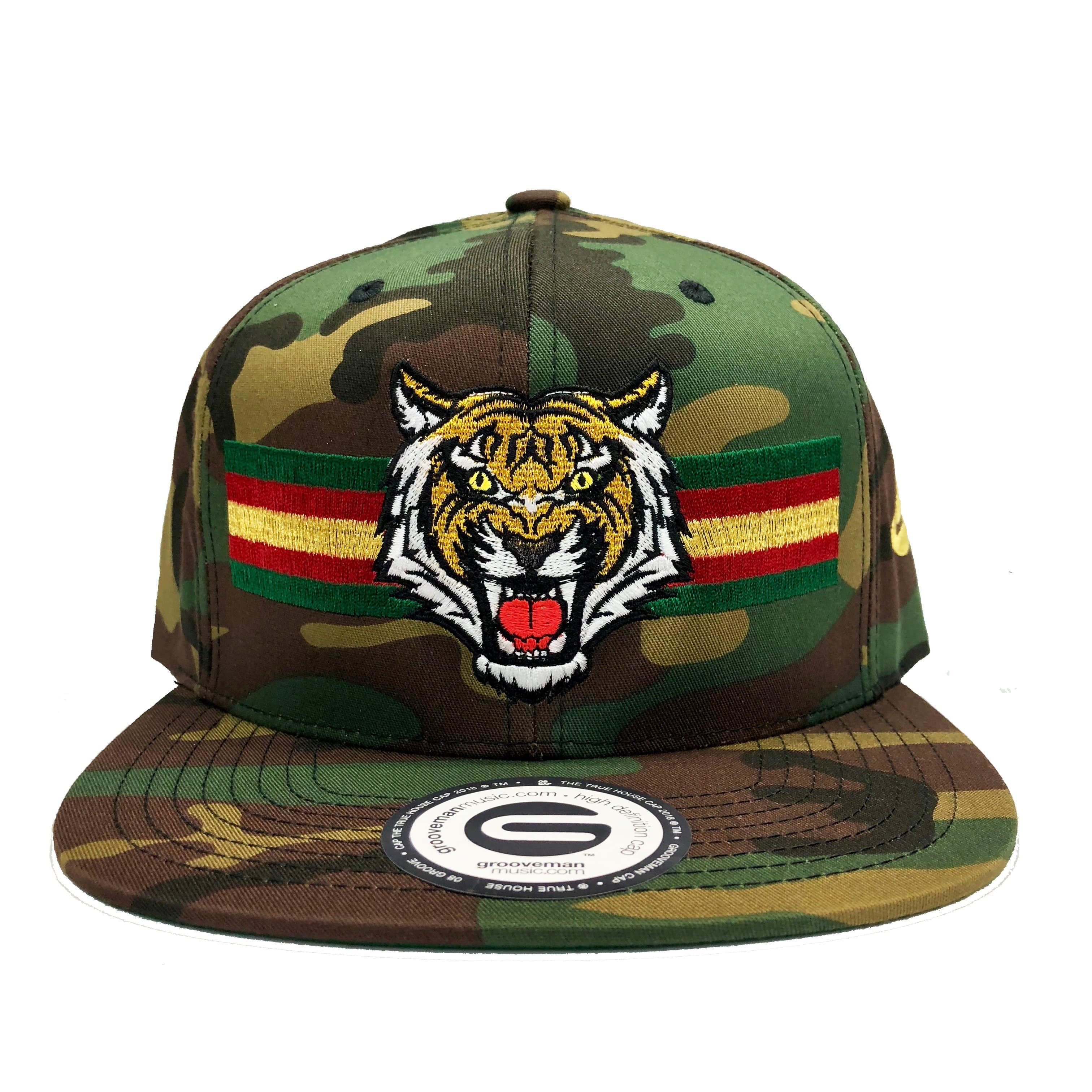 Grooveman Music Hats One Size / Camo Tiger Snapback