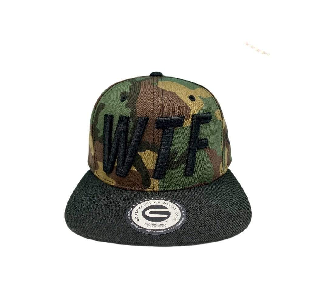 Grooveman Music Hats One Size / Camo WTF Snapback Hat