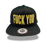 Grooveman Music Hats One Size / Gold Fuck You Snapback