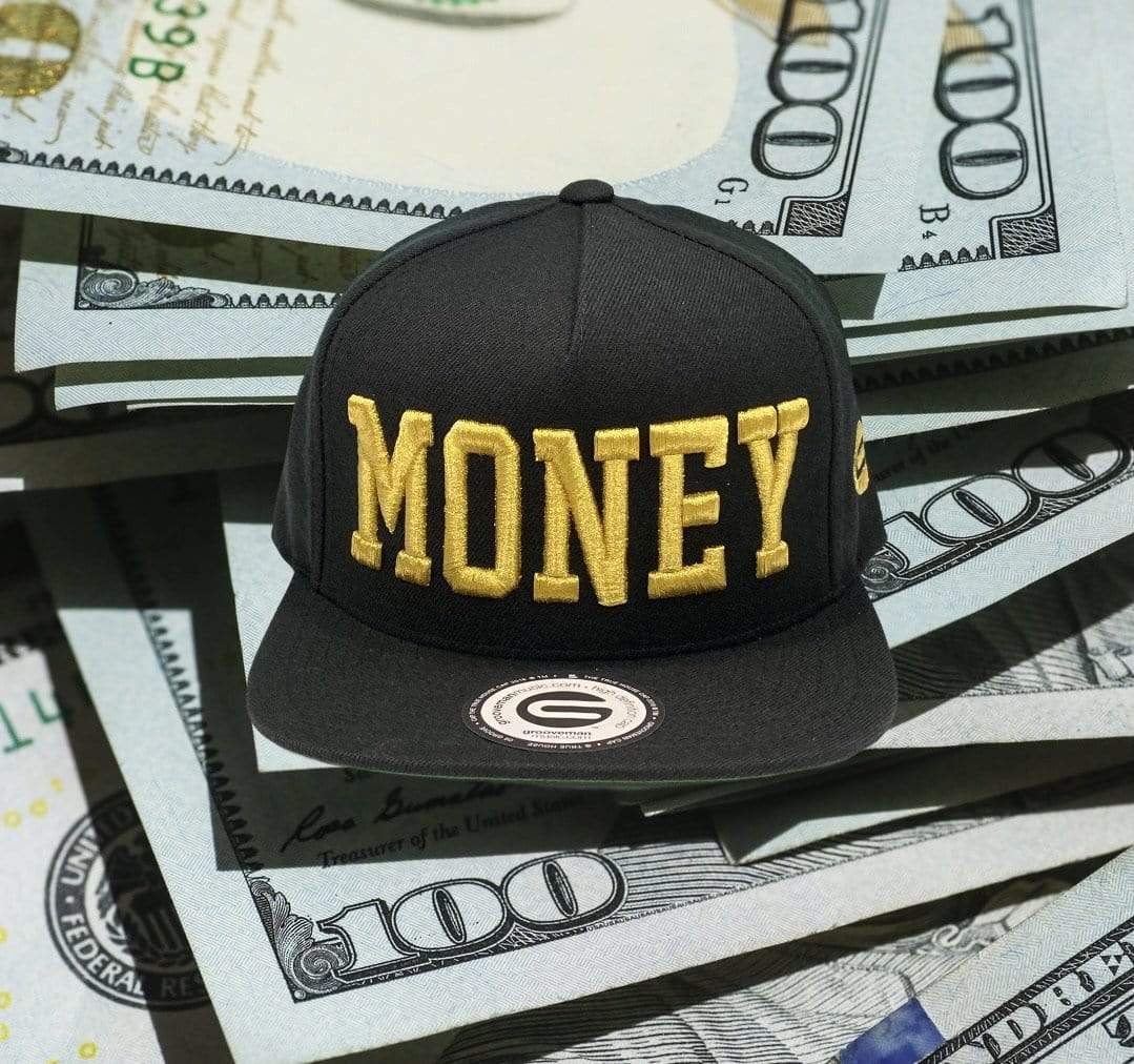 Grooveman Music Hats One Size / Gold Money Snapback Hat