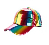 Grooveman Music Hats One Size / Multi Metallic Rainbow Snapback Caps