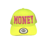 Grooveman Music Hats One Size / Neon Yellow Money Snapback Hat