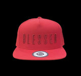 Grooveman Music Hats One Size / Red Blessed Red Snapback Hat