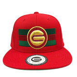 Grooveman Music Hats One Size / Red Grooveman Logo Snapback Cap
