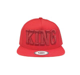 Grooveman Music Hats One Size / Red King Outline Snapback Hat