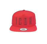 Grooveman Music Hats One Size / Red Red Icon Snapback Hat