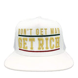 Grooveman Music Hats One Size / White Don't Get Mad Underline Snapback Cap