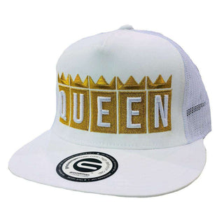 Grooveman Music Hats One Size / White Gold Queen Crown Snapback