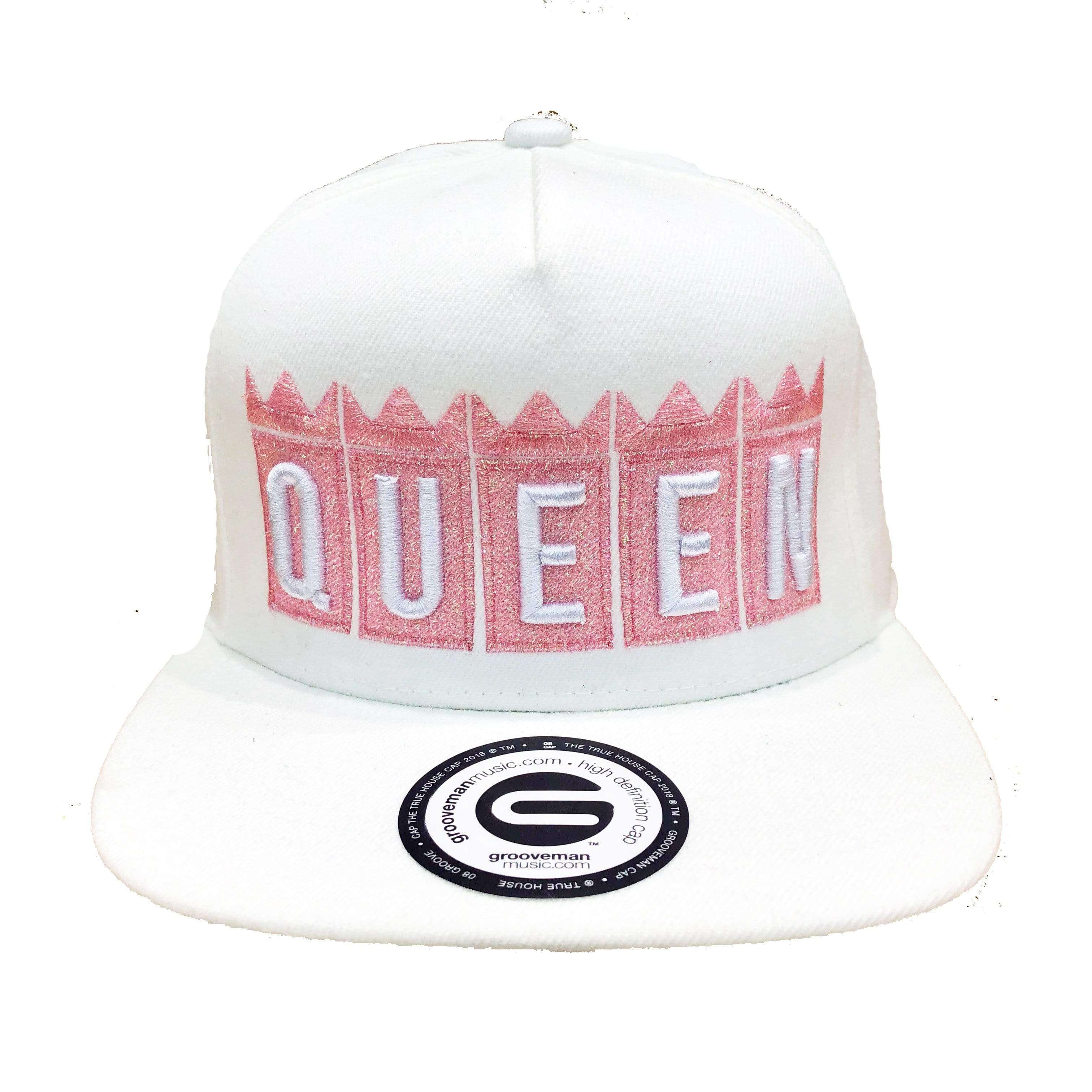 Grooveman Music Hats One Size / White Pink Queen Crown Snapback