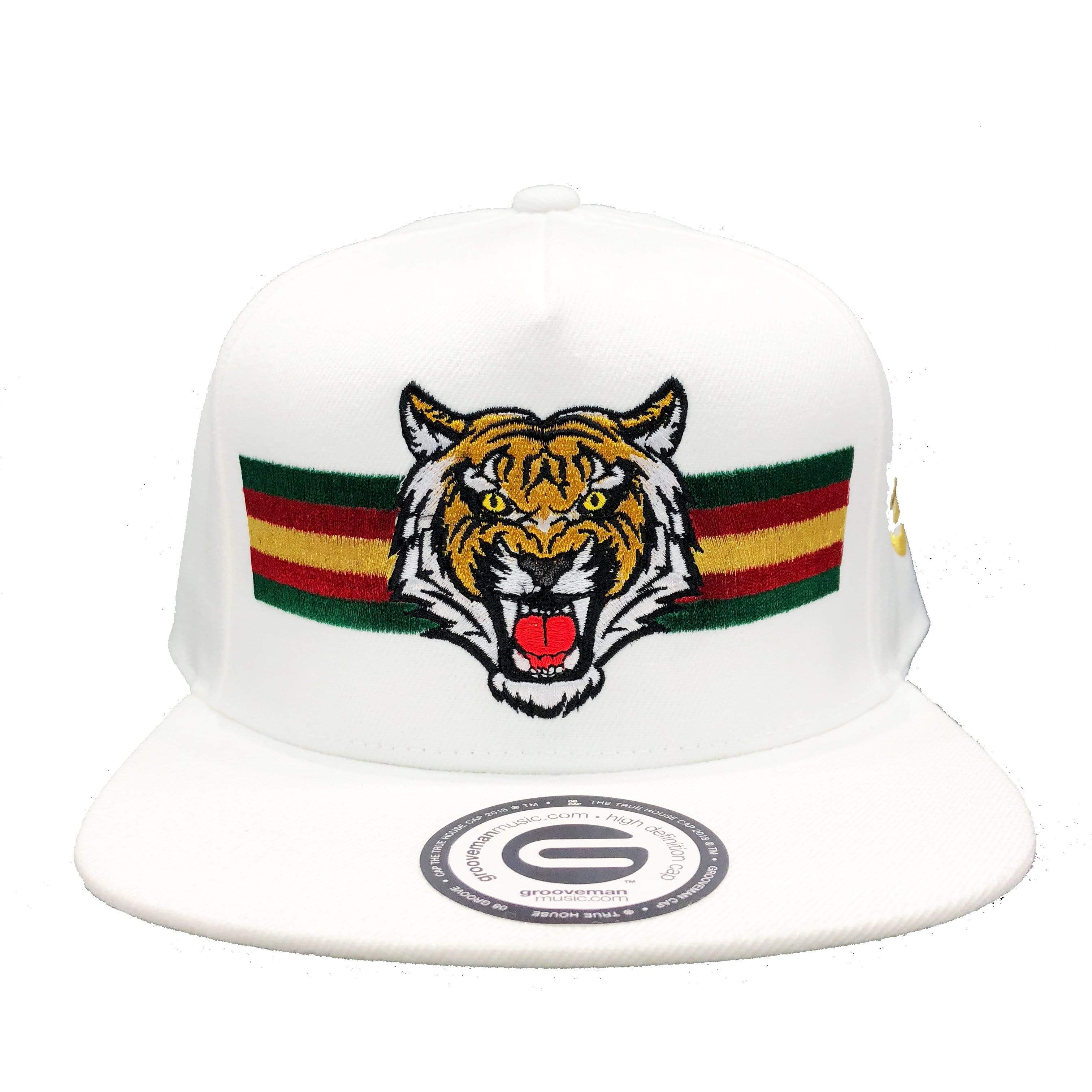 Grooveman Music Hats One Size / White Tiger Snapback