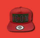 Grooveman Music Hats Rhinestone Snapback Hat | Icon Limited Edition