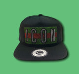 Grooveman Music Hats Rhinestone Snapback Hat | Icon Limited Edition