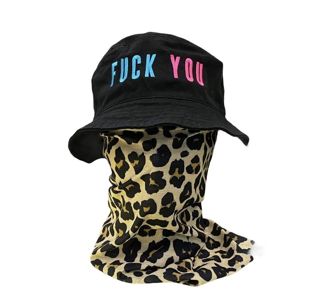 Grooveman Music Hats S/M / Black Fuck You Solid Bucket  Fitted Hat