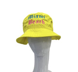 Grooveman Music Hats S/M / Yellow Solid Bucket Miami Beach Fitted Hat