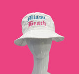 Grooveman Music Hats Solid Bucket Miami Beach Fitted Hat
