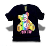 Grooveman Music T Shirt Rhinestones Full with Background T Shirt | Teddy Bear